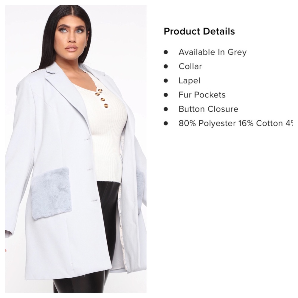 🔥BEAUTIFUL GRAY DAYZ COAT - Picture 4 of 5